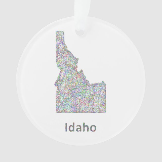 Adorno Mapa de Idaho (Anverso)
