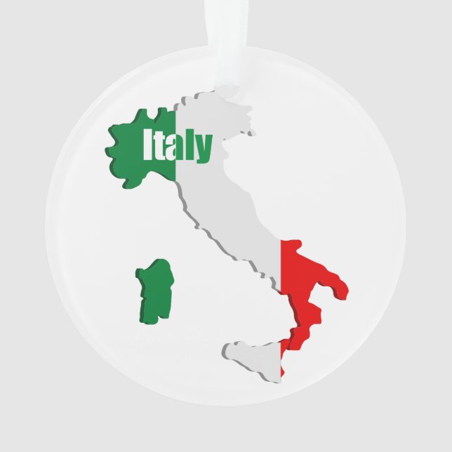 Adorno Mapa de Italia (Reverso)