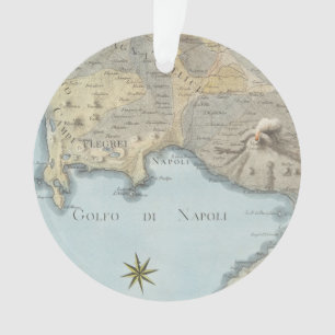 Adorno Mapa del golfo de Nápoles y de los alrededores