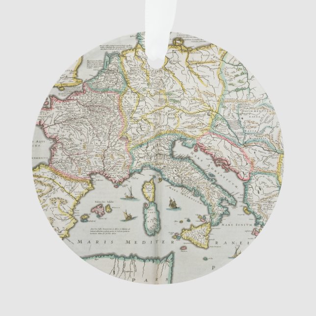 Adorno Mapa del imperio de Carlomagno (Anverso)