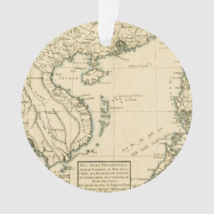 Adorno Mapa del vintage del Océano Índico de la India e
