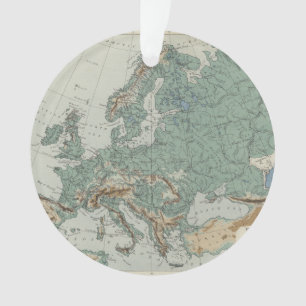 Adorno Mapa físico de Europa