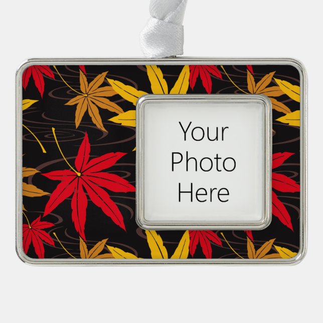 ADORNO MAPLE LEAF JAPONÉS (NEGRO) (Anverso)