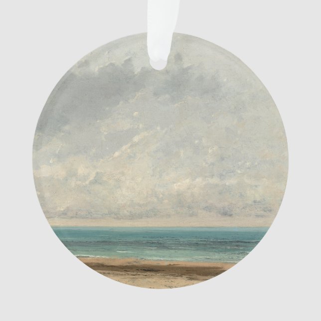 Adorno Mar tranquilo - Gustave Courbet (Anverso)