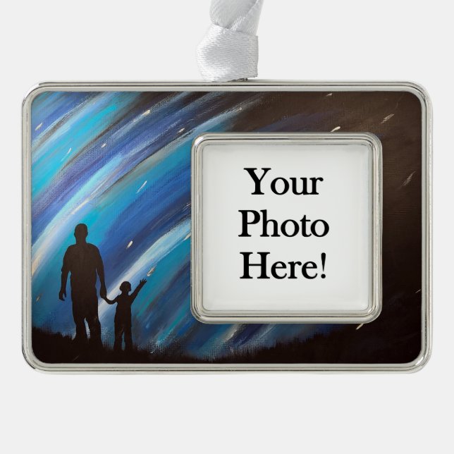 Adorno Maravilla de la foto de la aurora de la paternidad (Anverso)