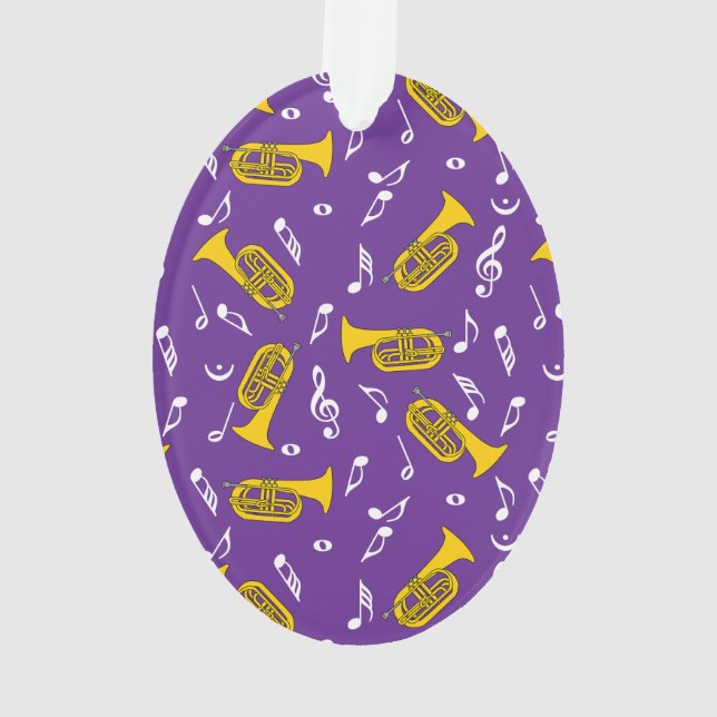 Adorno *Marchando notas musicales de Baritone (Reverso)