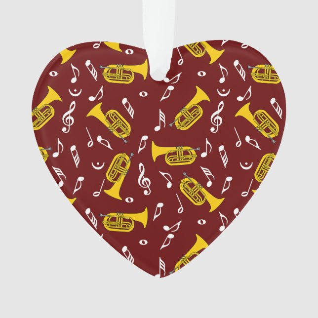 Adorno *Marchando notas musicales de Baritone (Anverso)