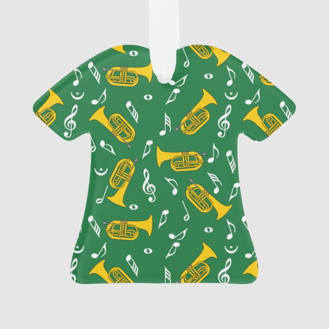 Adorno *Marchando notas musicales de Baritone (Reverso)