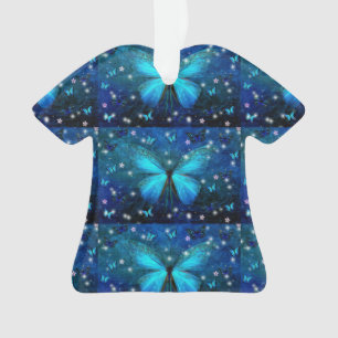 Adorno Mariposa azul elegante