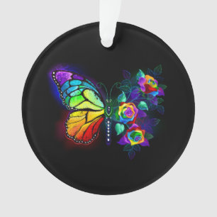 Adorno Mariposa florida arcoiris