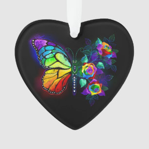 Adorno Mariposa florida arcoiris