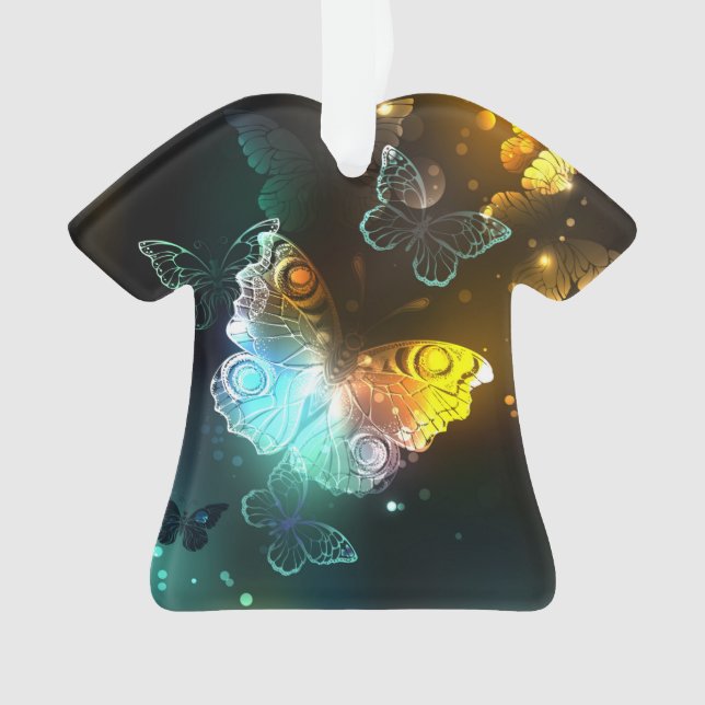 Adorno Mariposa luminosa y mariposas nocturnas (Anverso)