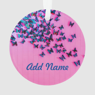 Adorno Mariposas Blue Pink Beautiful