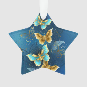Adorno Mariposas doradas