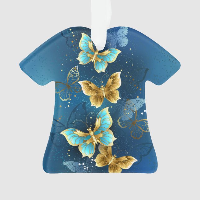 Adorno Mariposas doradas (Anverso)