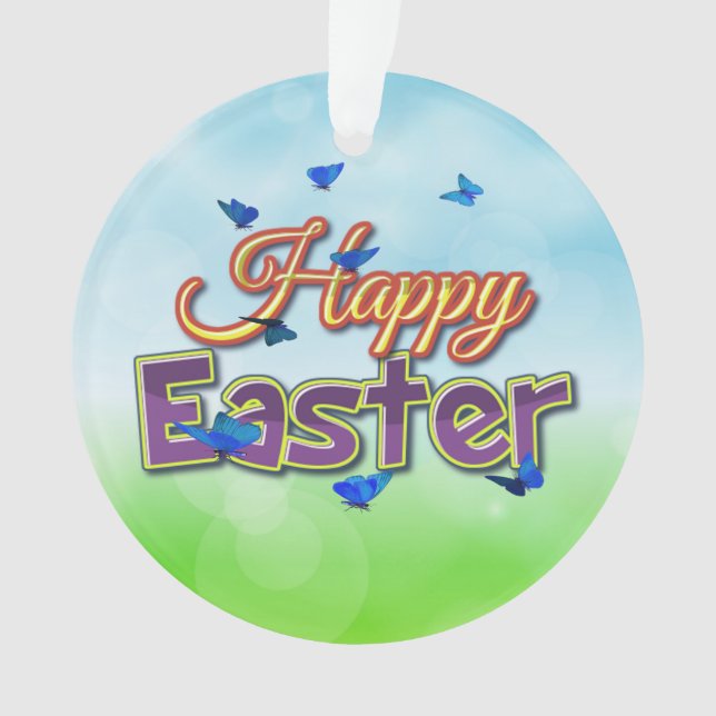 Adorno Mariposas felices de Pascua (Anverso)