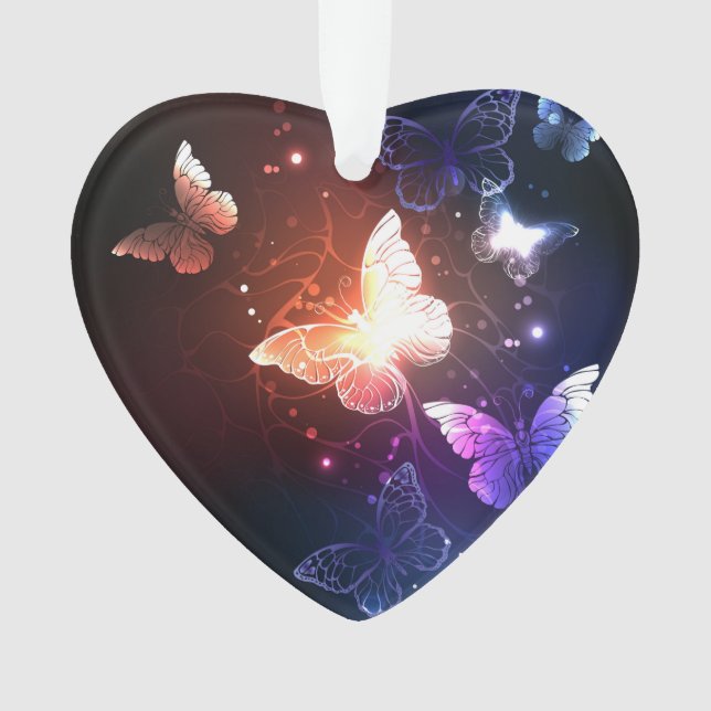 Adorno Mariposas nocturnas brillantes (Anverso)