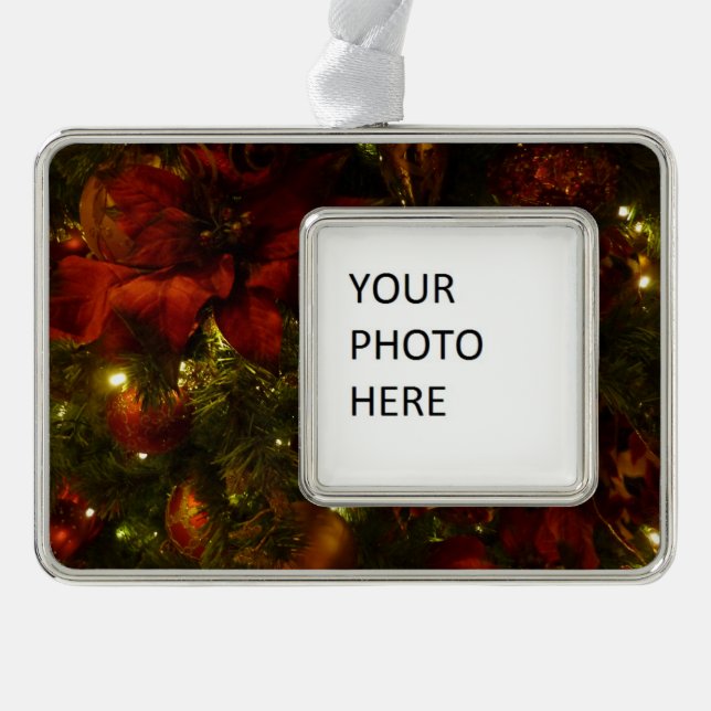 Adorno Maroon y Oro Árbol de Navidad II (Anverso)