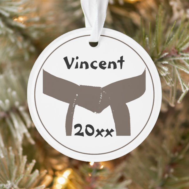 Adorno Martial Arts Brown Belt (Árbol)