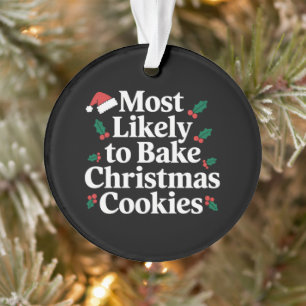 Adorno Más Propenso A Hornear Galletas Navideñas Familia