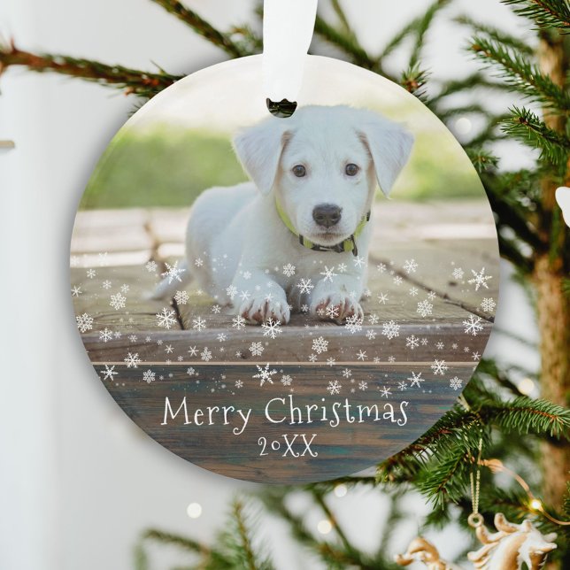 Adorno Mascota Rústico de Perros de Madera Foto Navidades (Subido por el creador)