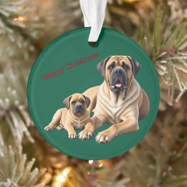 Adorno Mastiff englische Doggen Weihnachten (Árbol)