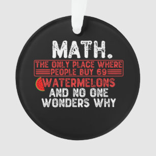 Adorno Matemáticas. El único lugar donde la gente compra 