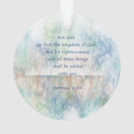 Adorno Matt 6:33 Seek Ye First God Bible Scripture
