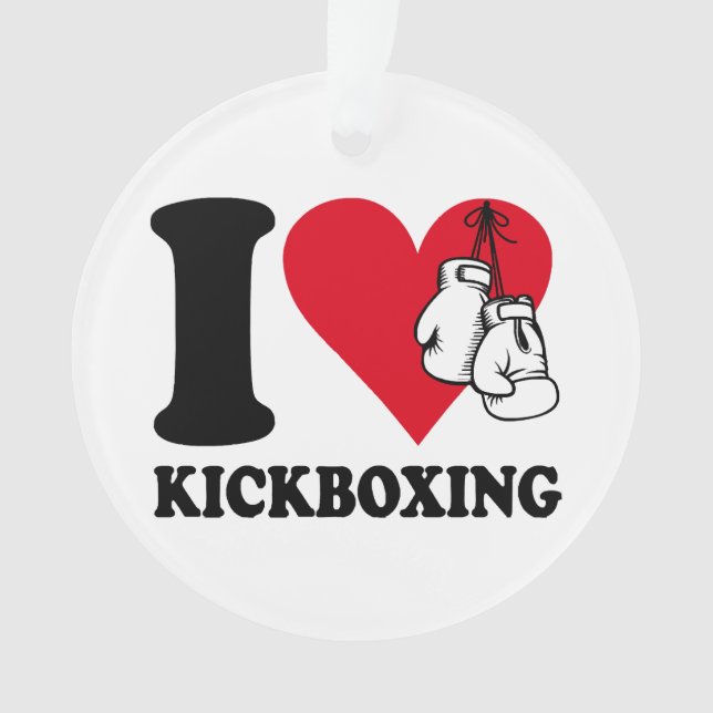Adorno Me encanta el kickboxing (Anverso)
