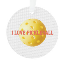 ME ENCANTA PICKLEBALL Sports Fun Yellow Ball Net T