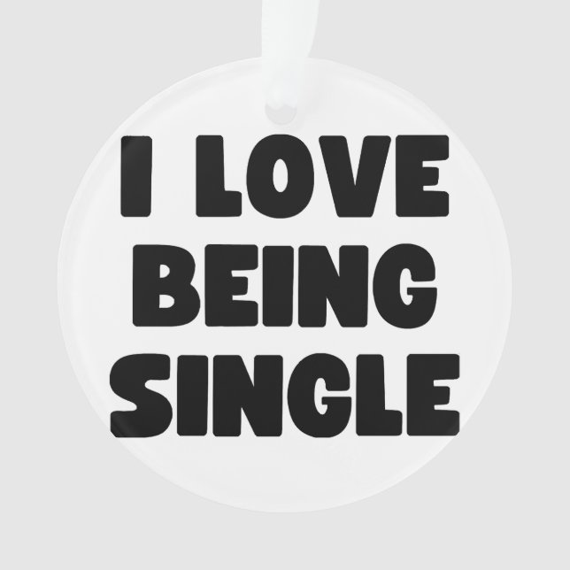 Adorno Me encanta ser soltero (Anverso)