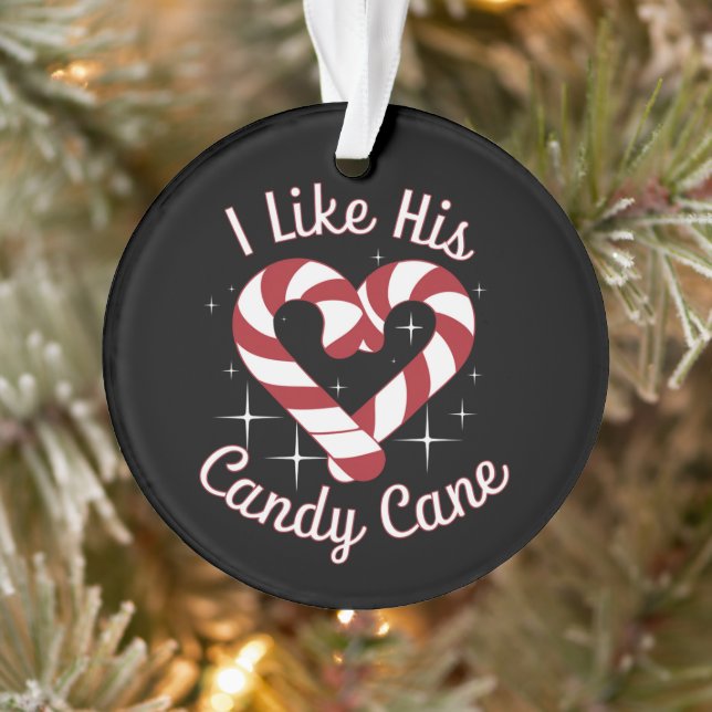 Adorno Me Gusta Su Candy Cane Funny Pareja (Árbol)
