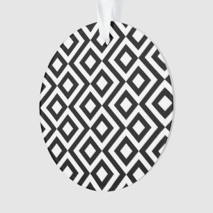 Adorno Meander negro y blanco