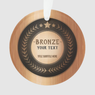 Adorno MEDALLA DE Bronce Campeón IMPRESIÓN PERSONALIZADA
