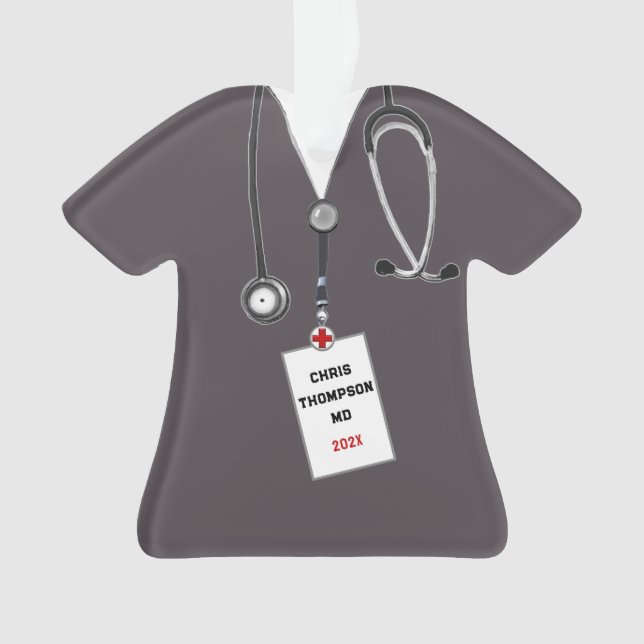 Adorno Médica Graduación Keepsake (Anverso)