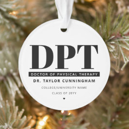 Adorno Médica moderno de DPT de Graduación de Terapia Fís