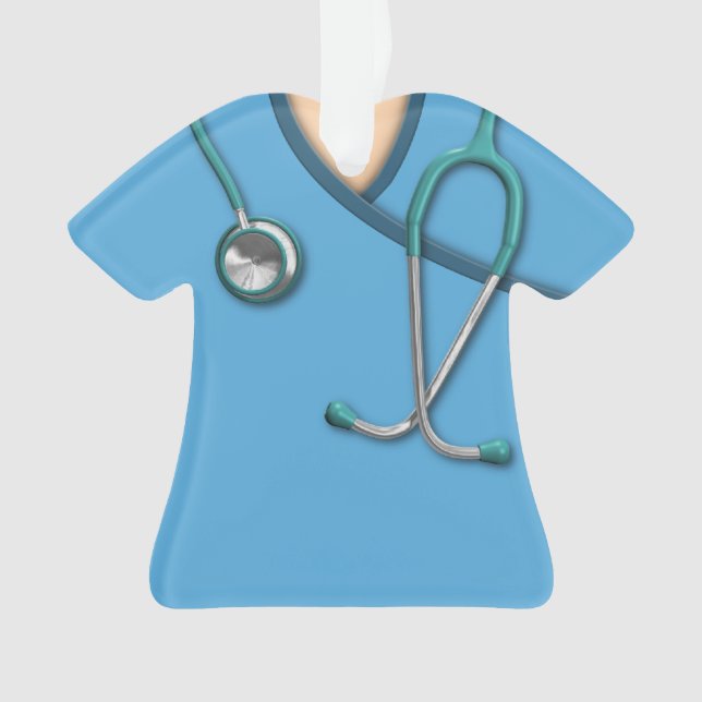 Adorno Médico azul friega (Anverso)