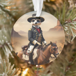 Adorno Meerkat En Un Caballo: Podría Ser El Único Extraño