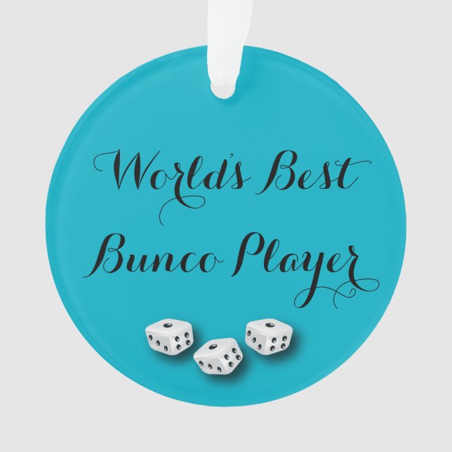 Adorno Mejor jugador de Bunco del mundo (Anverso)