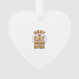 Adorno Mejor Mamá de Gatos de Todos los Tiempos Diseño de