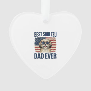 Adorno Mejor papá de Shih Tzu patriota perenne