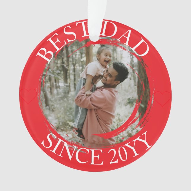 Adorno Mejor Papá Feliz Navidad (Anverso)