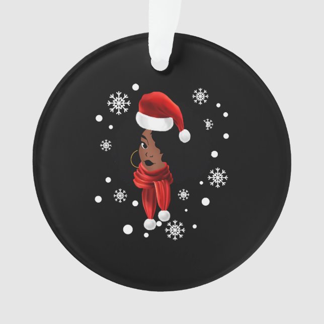 Adorno Mel, Navidades de ropa de Papá Noel afroamericano (Anverso)