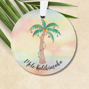 Adorno Mele Kalikimaka Palm Tree