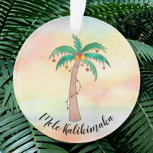 Adorno Mele Kalikimaka Palm Tree