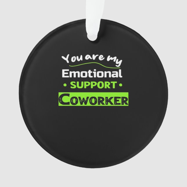 Adorno Meme Básico de Coworker de ayuda emocional (Anverso)