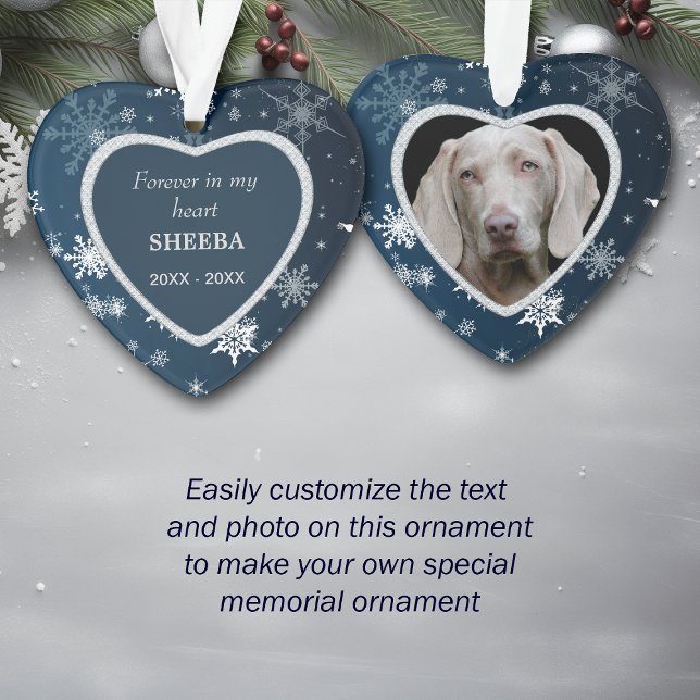 Adorno Memorial del Mascota Blue Diamond Frame Snowflake (Subido por el creador)