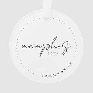 Adorno Memphis Tennessee Travel Estados Unidos Simple Orn