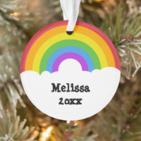 Mensaje personalizado foto Arcoiris y nubes