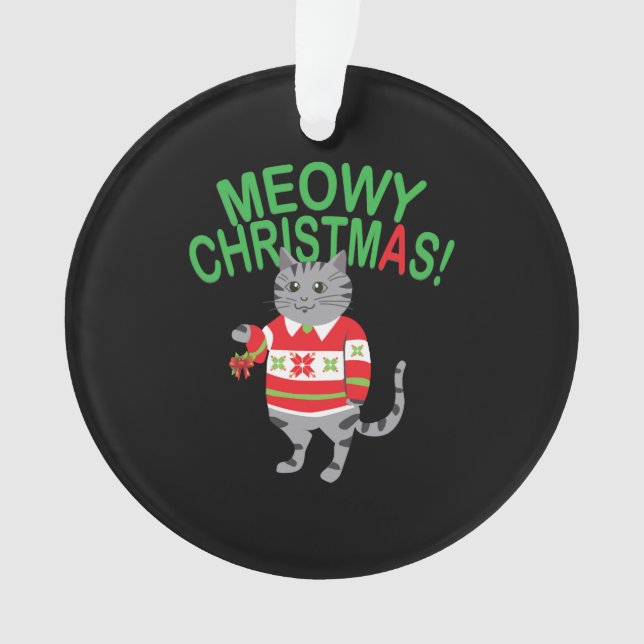 Adorno Meowy Cat Navidades (Anverso)